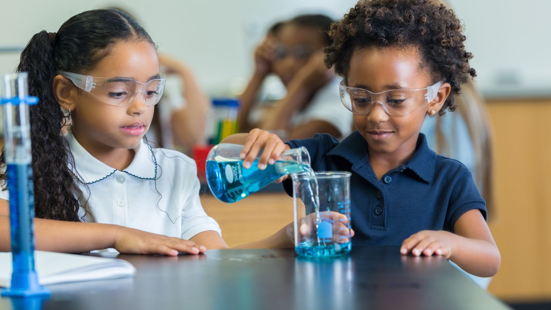Children doing STEM experiments